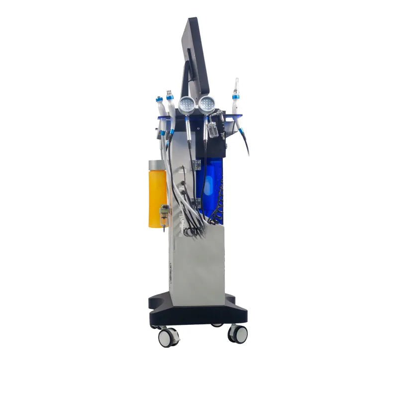 a medical device is on a cart on a white background