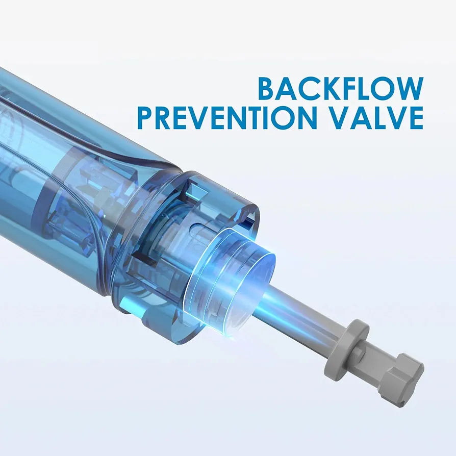 Close-up of the backflow prevention valve in a 12 Pin Dr.pen A11 cartridge, emphasizing the innovative design for safety and efficiency.