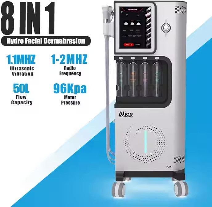 a machine that is sitting on a blue and white background
