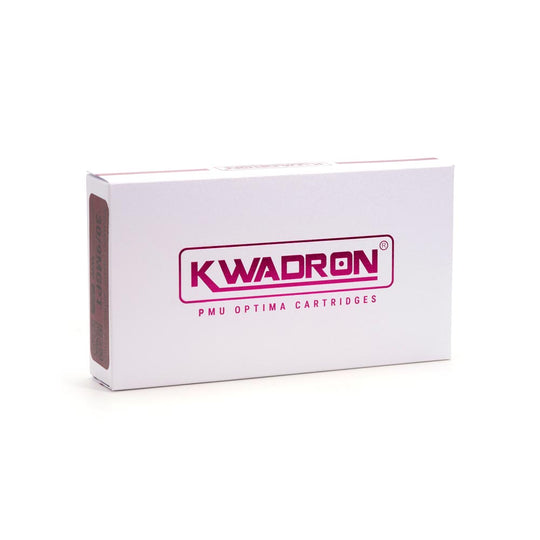 Packaging of KWADRON PMU Optima cartridges, featuring clean white design with prominent branding.
