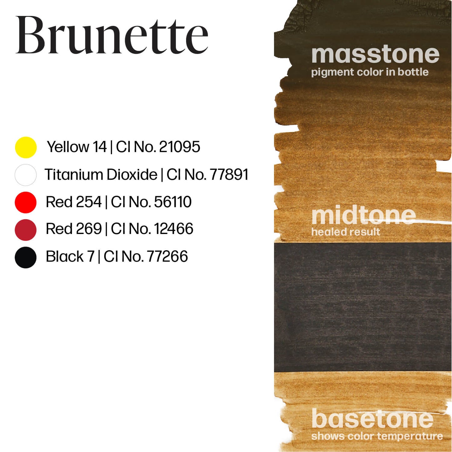 Permablend Brunette brow pigment used to accentuate natural beauty, crafted with high-quality ingredients.