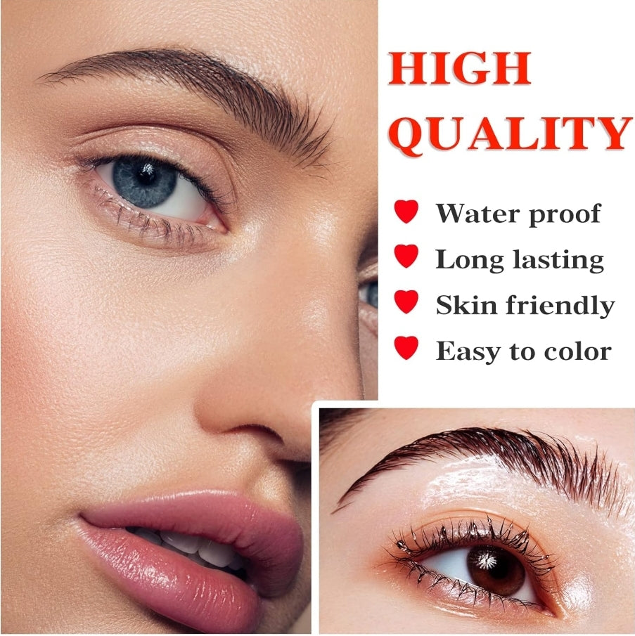 Microblading supplies kit including Waterproof Eyebrow Pencil for shaping and detailing brows.