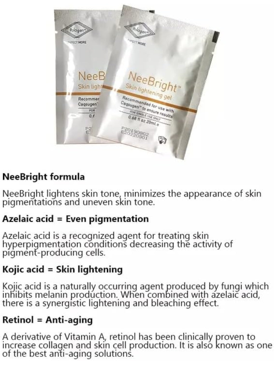 two packets of neutright formula on a white background