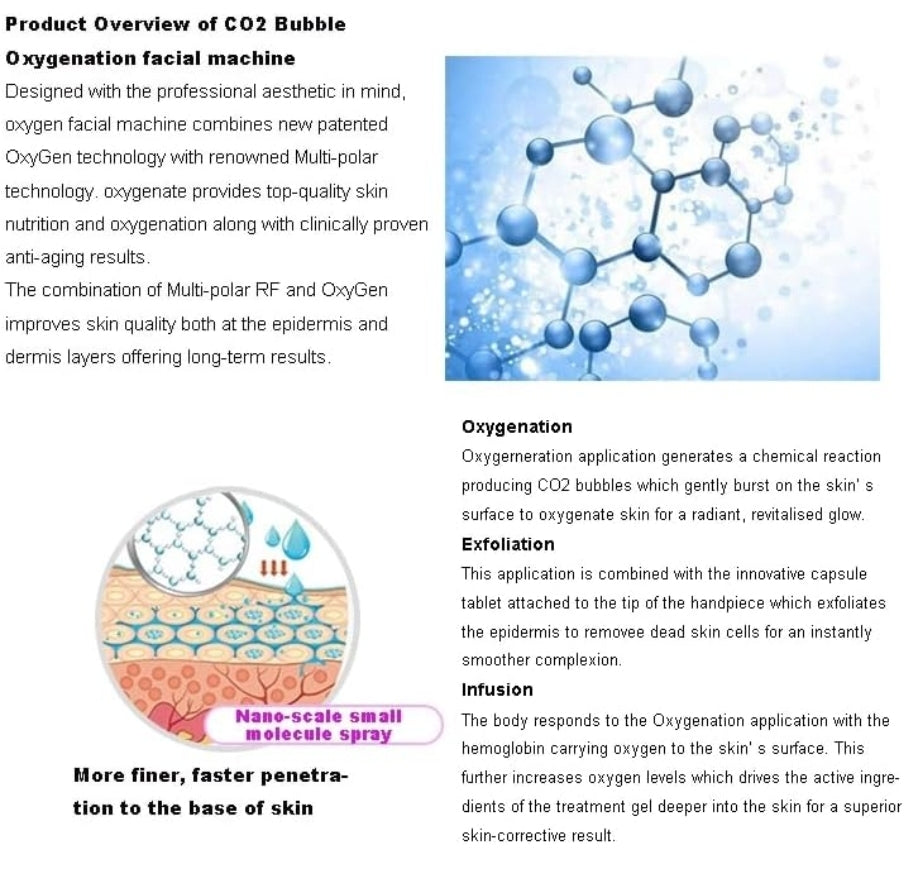 a brochure describing the benefits of oxygen
