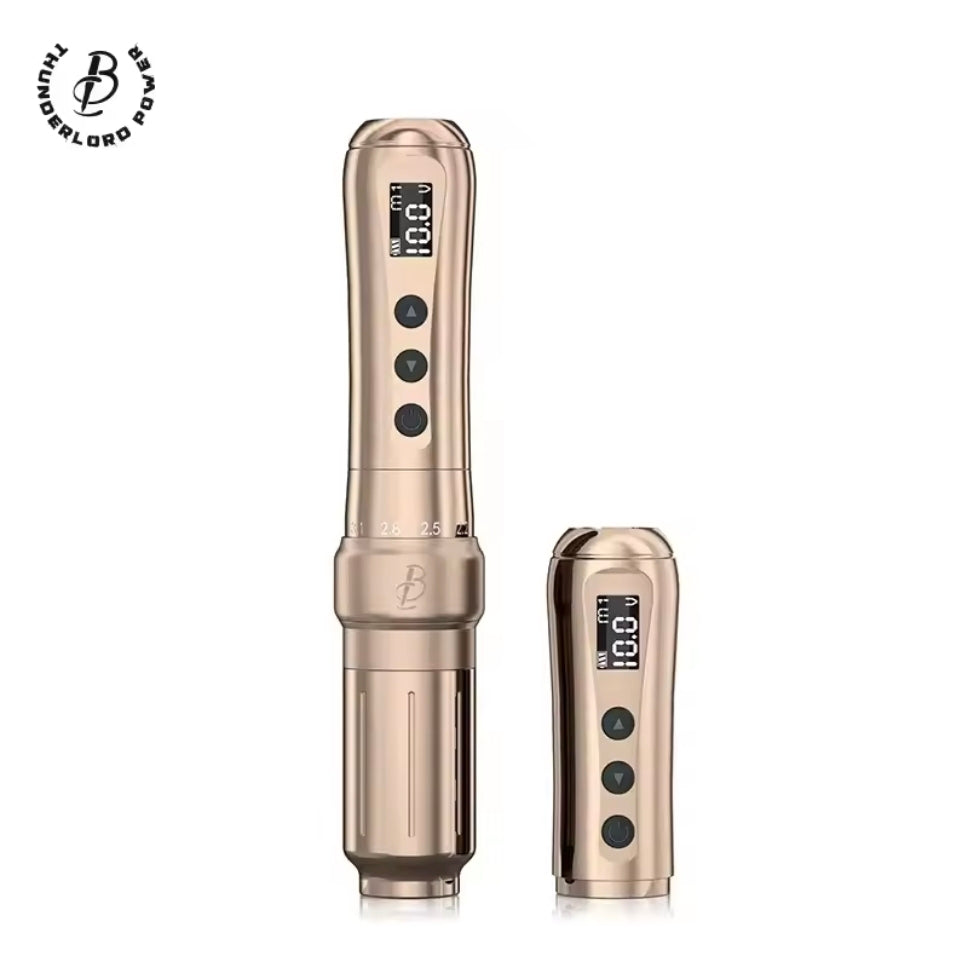 Biomaser U1 Wireless PMU pen machine highlighting its lightweight and portable design.