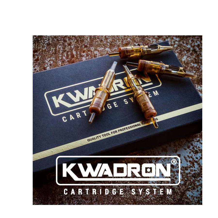 Close-up image of Kwadron PMU Cartridge Needles - 3 Round Liner (3RL), highlighting the precision and sharpness of Kwadron permanent makeup needles.