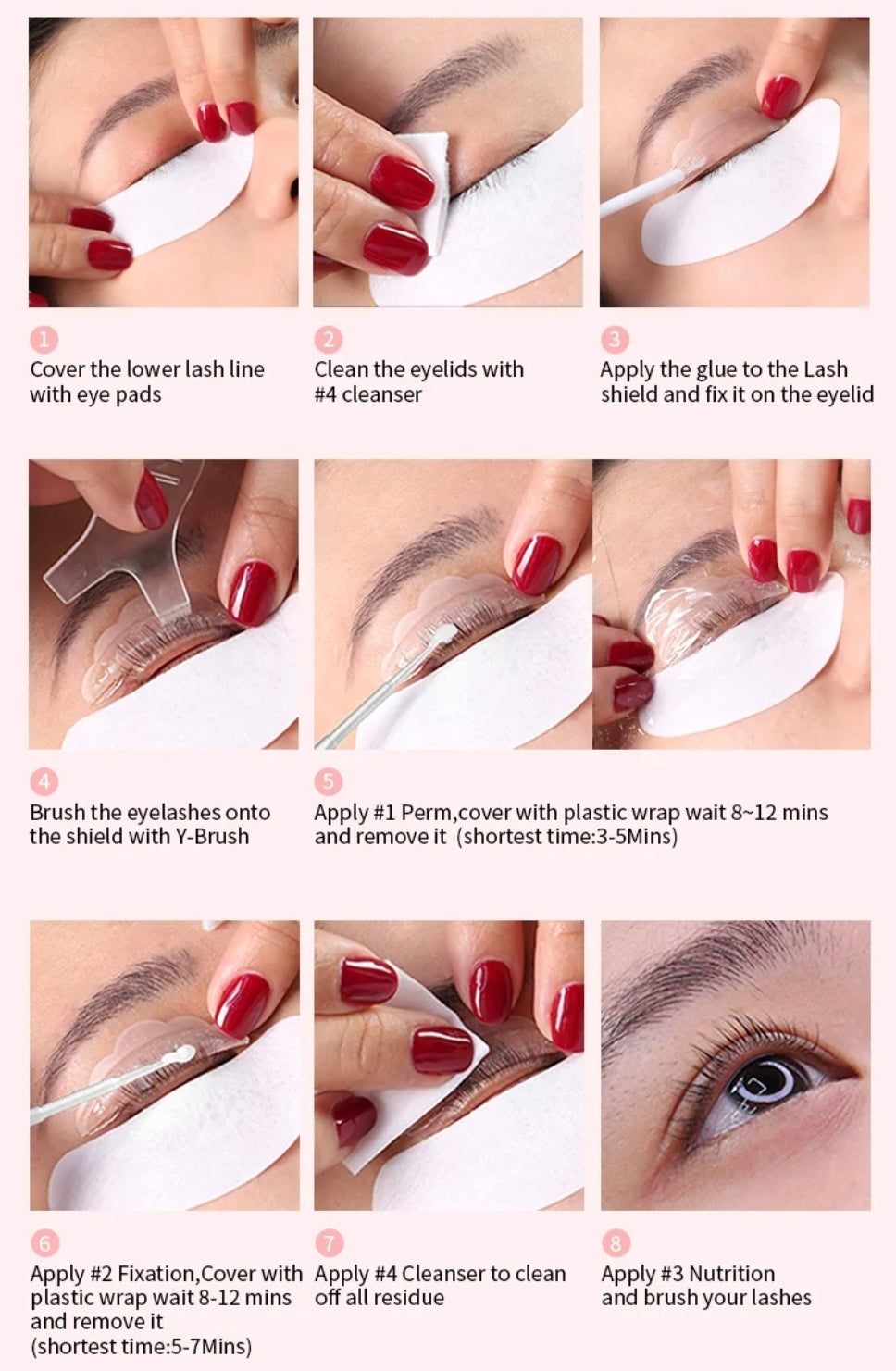 Comparison image focusing on the enhancements achieved with the ICONSIGN Lash Lift & Tint Kit - Black, showcasing the curls and definition available with this Lash lifting kit.