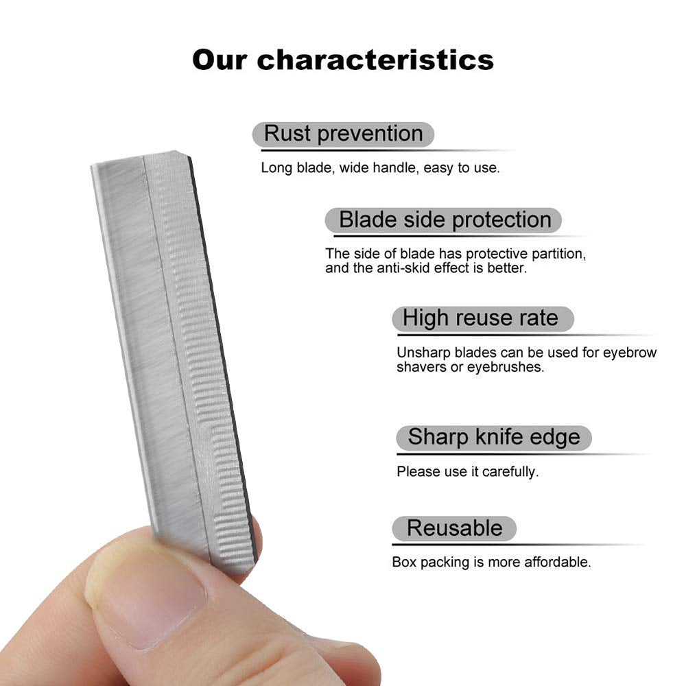 10-piece Eyebrow Razor Blade pack, your go-to tool for flawless eyebrow styling.
