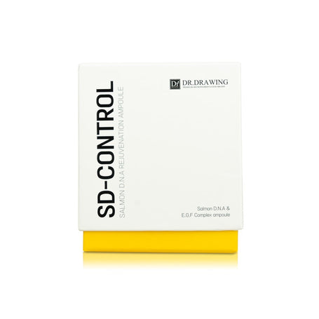 Close-up of Dr. Drawing SD Control Salmon DNA Serum showcasing its advanced treatment properties.