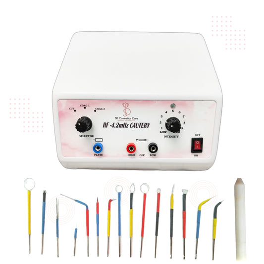 Image of SD Cosmetics Care RF Cautery for skin tags, moles and warts removal showcasing advanced radio surgery technology for effective skin treatment.