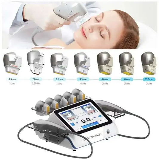 SD Cosmetics Care 7D Hifu machine for effective body and face lifting, featuring 7 cartridges and advanced wrinkle removal technology.