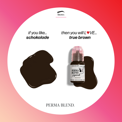 Permablend True Brown Permanent Makeup Pigment, Artist-Grade Brow & Eyeliner Ink - SD Cosmetics Care