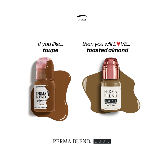 Permablend Taupe Permanent Makeup Brow Pigment, High Opacity, True-To-Skin Color - SD Cosmetics Care