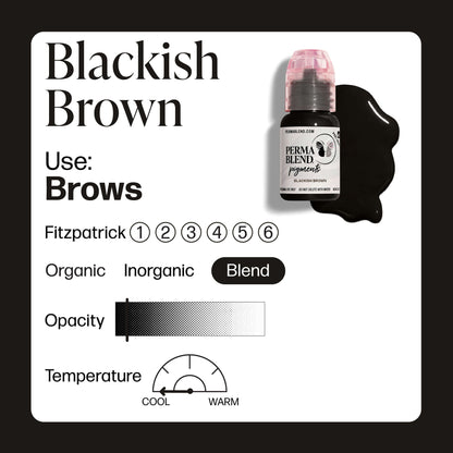 a bottle of blackish brown ink on a white background