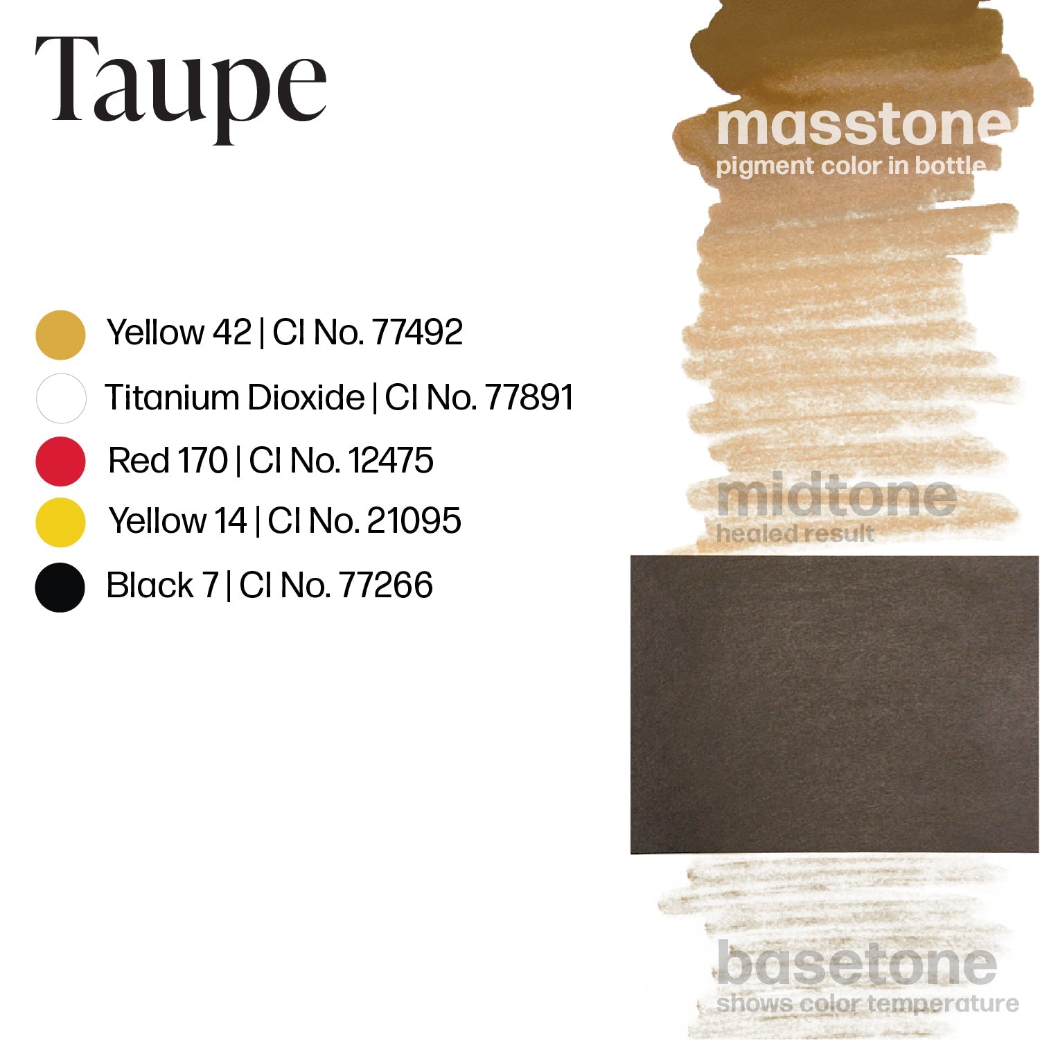 Permablend Taupe Permanent Makeup Brow Pigment, High Opacity, True-To-Skin Color - SD Cosmetics Care
