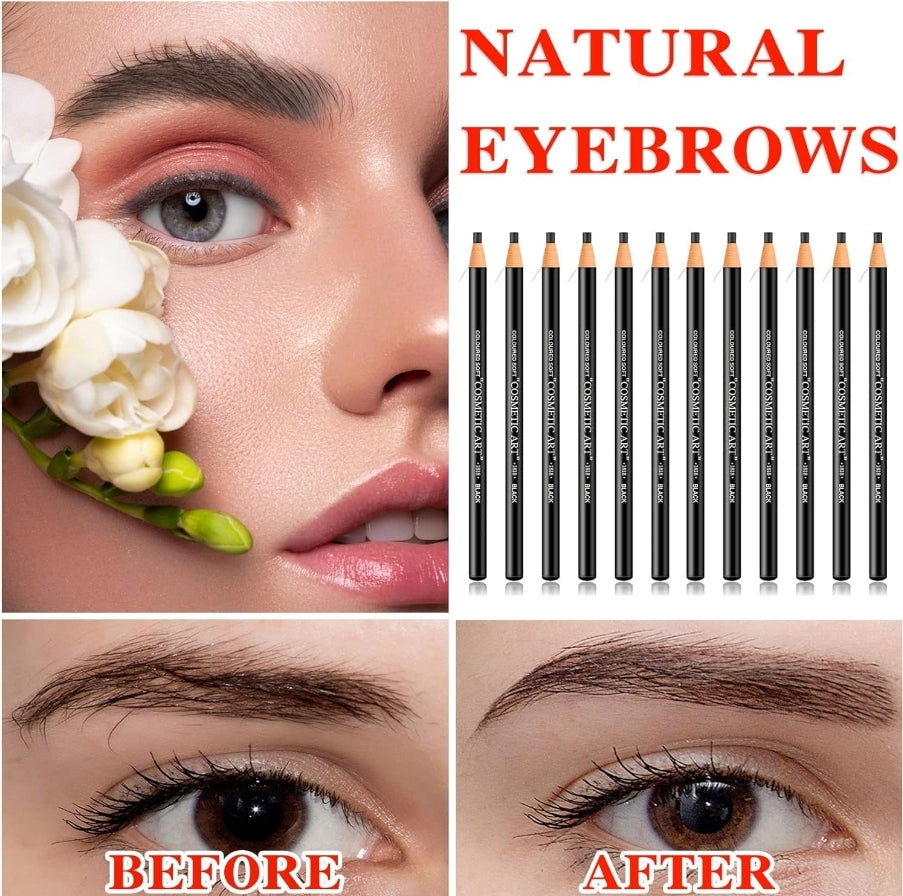 Waterproof Eyebrow Pencil demonstrating its effortless use for beginners in achieving defined eyebrows.