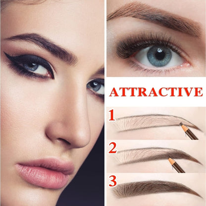 Waterproof Eyebrow Pencil with detailed instructions on how to achieve the best eyebrow makeup.