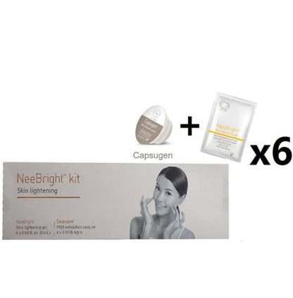a package of a woman's face and a box of cream