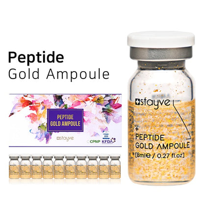 Korean Stayve Peptide Gold Ampoule 8ml 1 vial - Anti-Aging, Hydrating, Youthful Glow Treatment - SD Cosmetics Care
