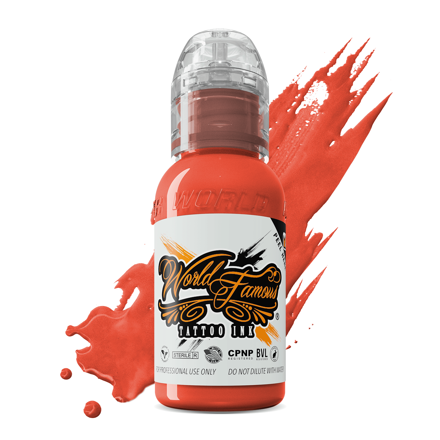 Bora Bora Peach Tattoo Ink 15ml High-Opacity Warm Peach Orange Red Undertones - SD Cosmetics Care