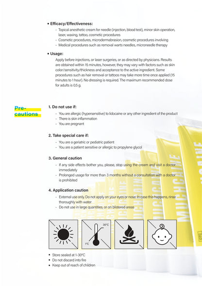 Muchcaine Numbing Cream 10.56% - Fast-Acting Anesthetic for Tattoos, Injections & Laser Treatments 30g - SD Cosmetics Care