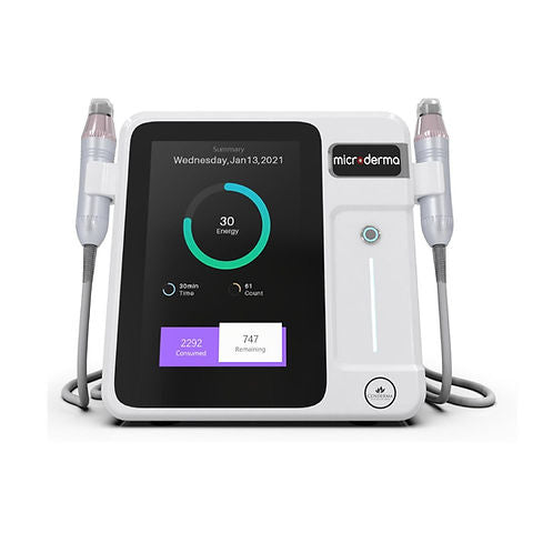 Portable Micro Needling Radio Frequency Mnrf Machine showing its detailed device features for skin renewal and rejuvenation.
