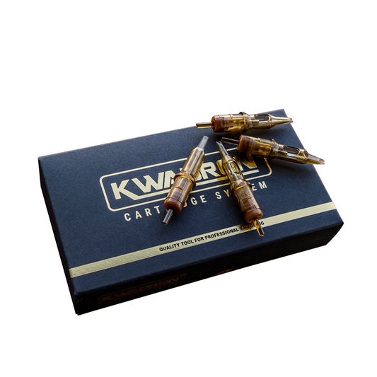 Kwadron PMU Cartridge Needles - 3 Round Liner (3RL) showcasing high-quality Kwadron PMU Cartridge design, ideal for permanent makeup applications with 3rl pmu needles.