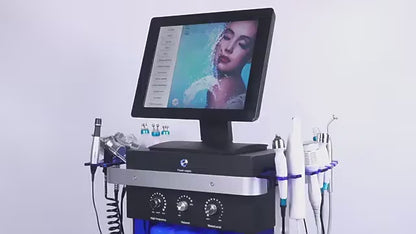 14-in-1 Hydrodermabrasion Facial Machine with LED Mask | Professional Skin Rejuvenation & Deep Cleansing Device