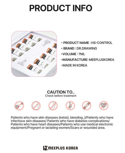 Dr. Drawing Dr Drawing HS Hair & Scalp Ampoule 7ml (1 Vial) designed to support a balanced, refreshed scalp with Dr Drawing HS Hair & Scalp Ampoule, Dr drawing meso solution, Meso solution, Meso solution for skin and hair, Meso Solutions, Meso solutions for Hair & Skin, and Whitening Meso solution serum.