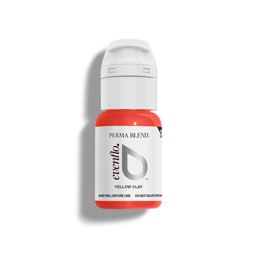 Permablend Evenflo Yellow Clay yellow-pink lip neutralization pigment for natural-looking correction results