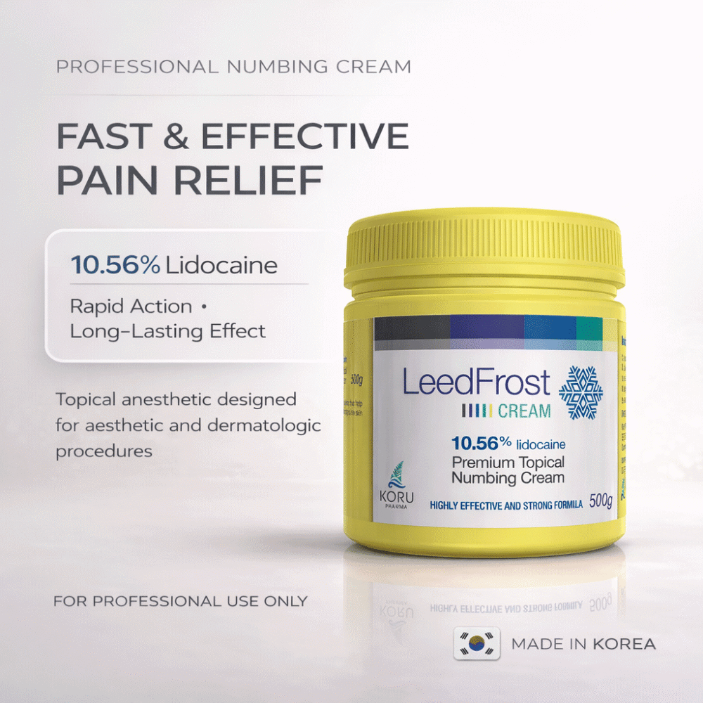 Leed Frost Cream 500g Lidocaine 10.56% Topical Numbing Anaesthetic For Procedures - SD Cosmetics Care