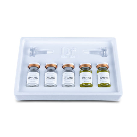 Detailed view of Dr. Drawing BB Lip Solution containing refreshing ingredients for lip care before BB Lips treatment.