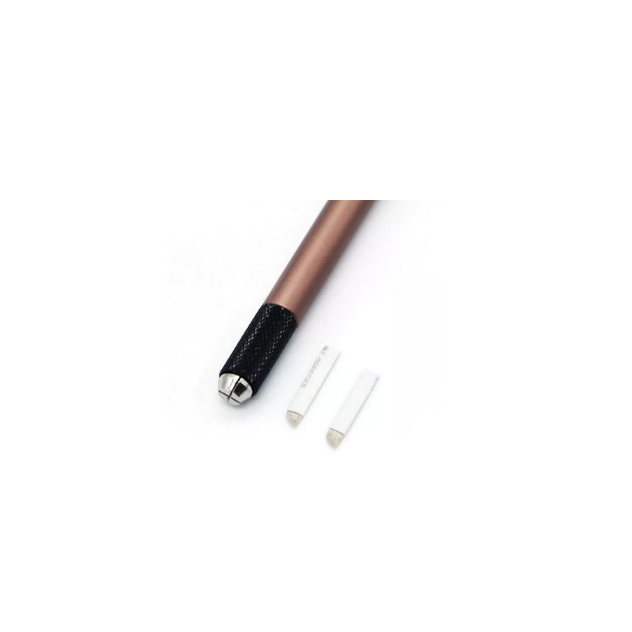 Goochie Microblading Mannual Pen For Tattoo Permanent Makeup for eyebrow microblading, eyeliner, lip liner, and scar camouflage with Microblading blades, Microblading Mannual pen, and Microblading pencil use