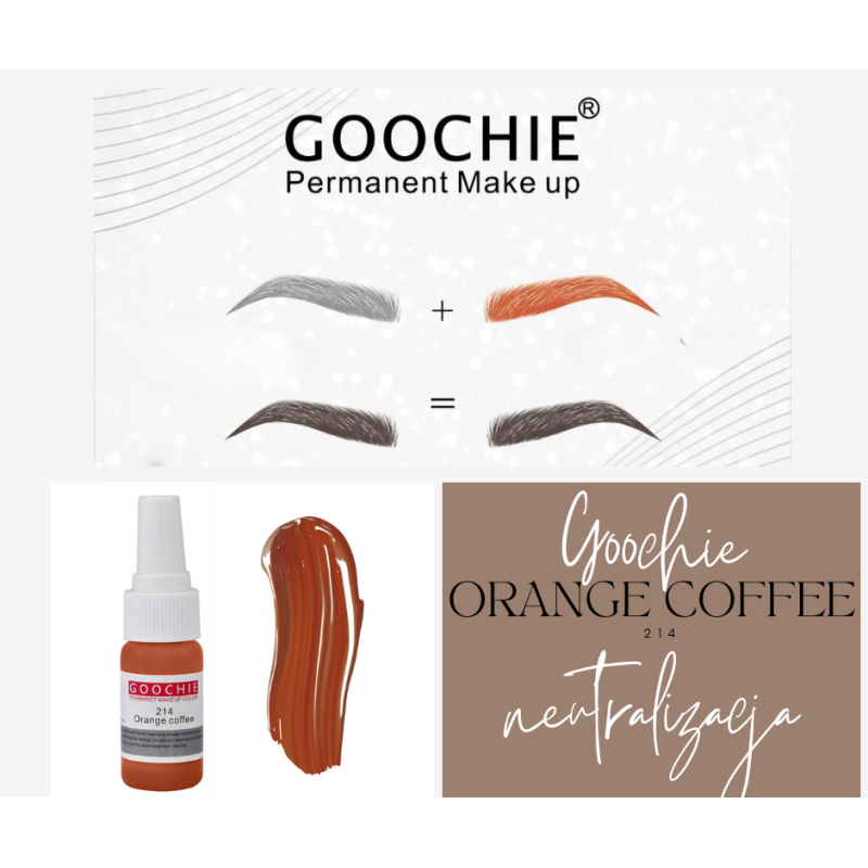 GOOCHIE Permanent Makeup Micro-Pigment Lip Tint 15ml - Orange Coffee 214 - SD Cosmetics Care