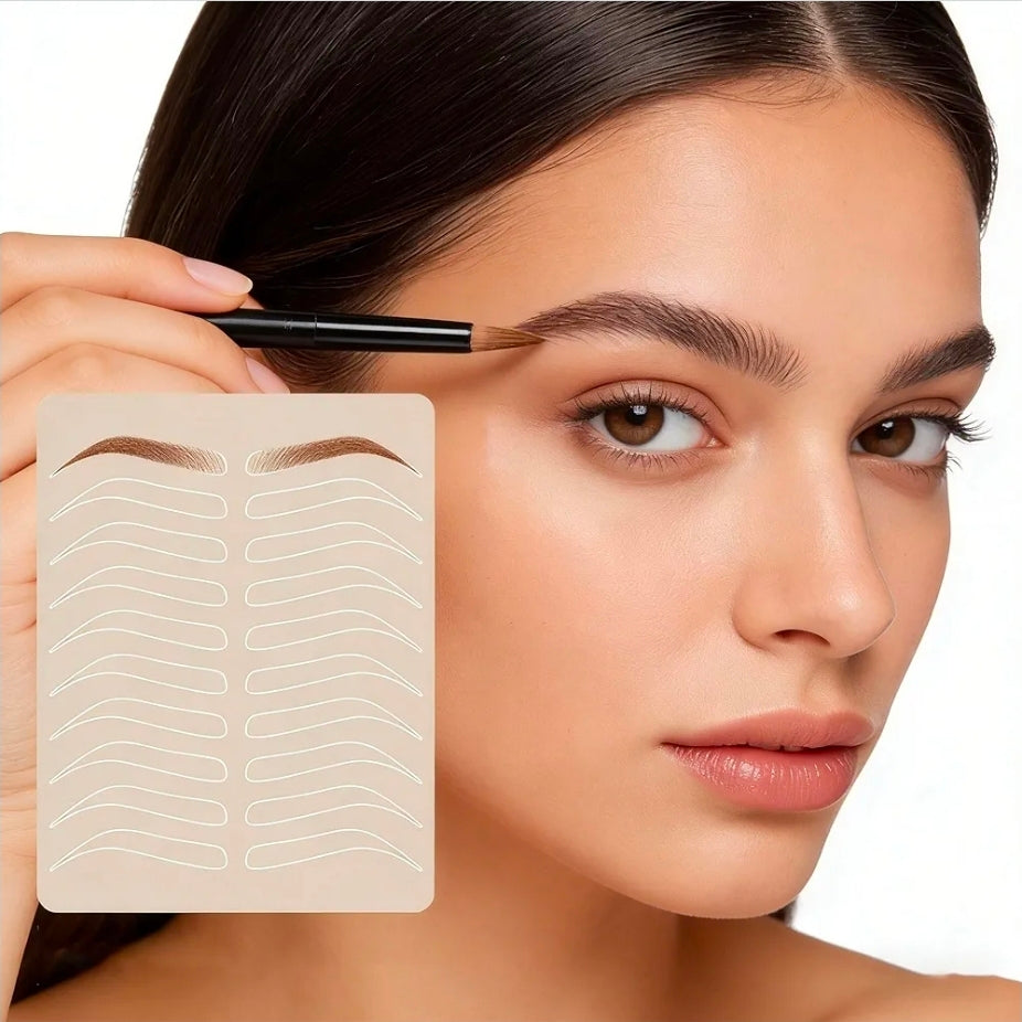 Eyebrow Tattoo Practice Skin Silicone Fake Tattoo Training Microblading Practice Skin For Makeup Microblading Eyebrow and Beginners 1 sheet - SD Cosmetics Care