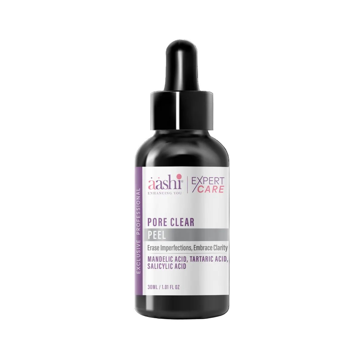 Aashi Pore Clear Peel 30ml, a premium Aashi Chemical Peel designed to effectively reduce blackheads, whiteheads, and refine skin texture, perfect for oily and acne-prone skin. Experience the transformative benefits of this gentle yet powerful chemical peel for a clearer, healthier complexion.