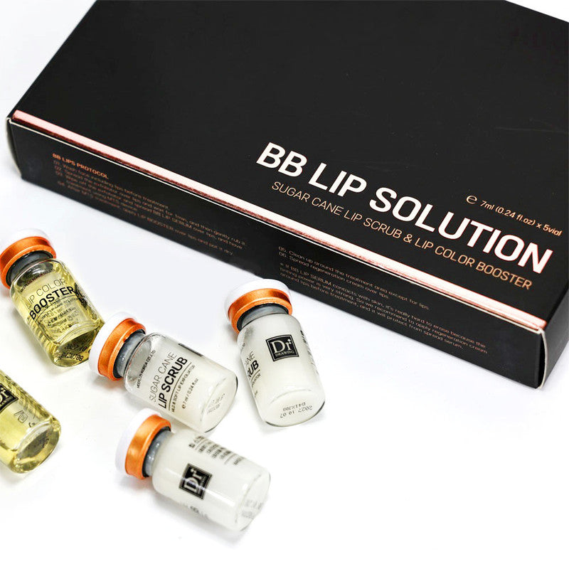 Dr. Drawing BB Lip Solution Set featuring Sugar Cane Lip Scrub and Lip Color Booster for gorgeous BB Lips.