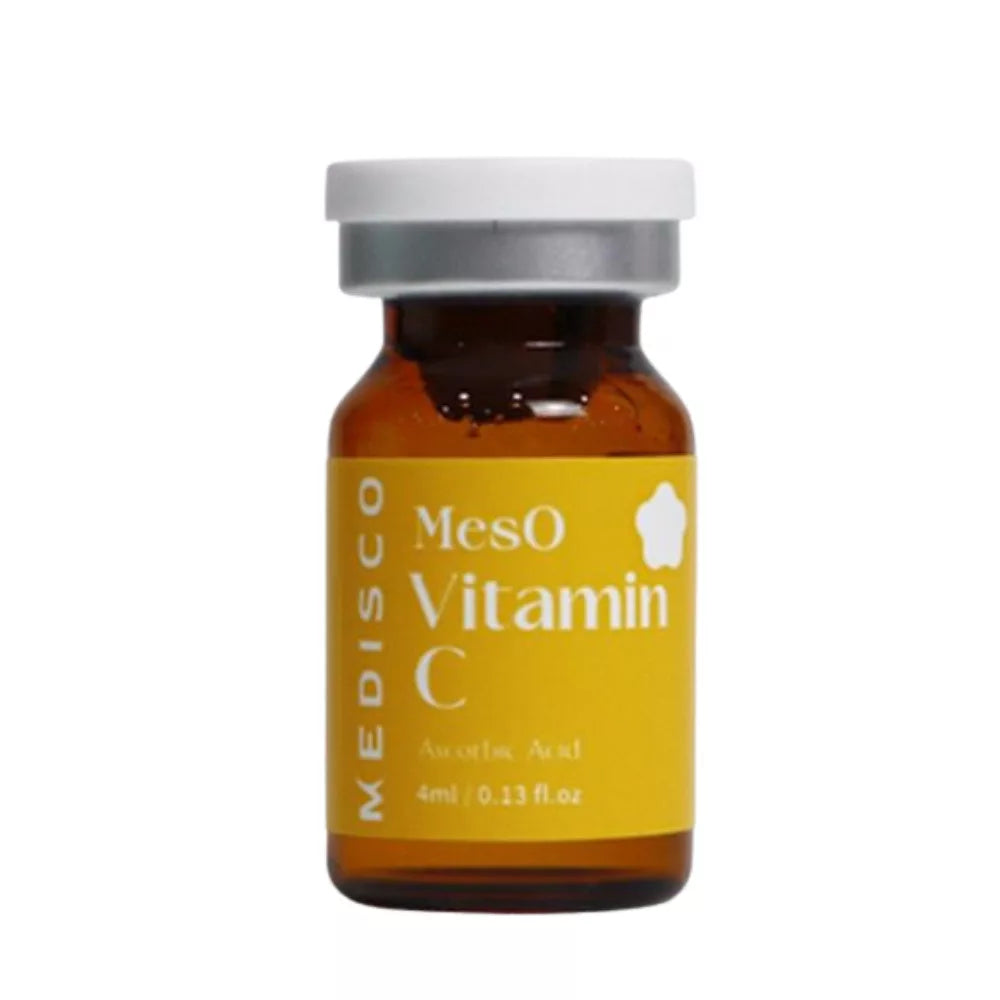 Introducing Medisco Meso Vitamin C Microneedling Booster Serum 4ml, a pure Ascorbic Acid solution perfect for skin health. Enhance your beauty regime with Medisco Glutathione, Medisco Meso PDRN Mesotherapy, and Medisco SkinBooster, making this a top choice in Meso solutions for skin and hair.