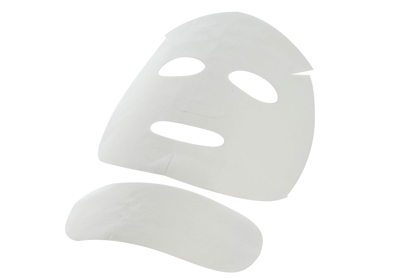 An unwrapped CRYSTAL CARBOXY MASK showcasing the cotton sheet mask ready for application. This visual represents the imported face mask experience from Stayve Korean Masks and Tok Tok Mask.