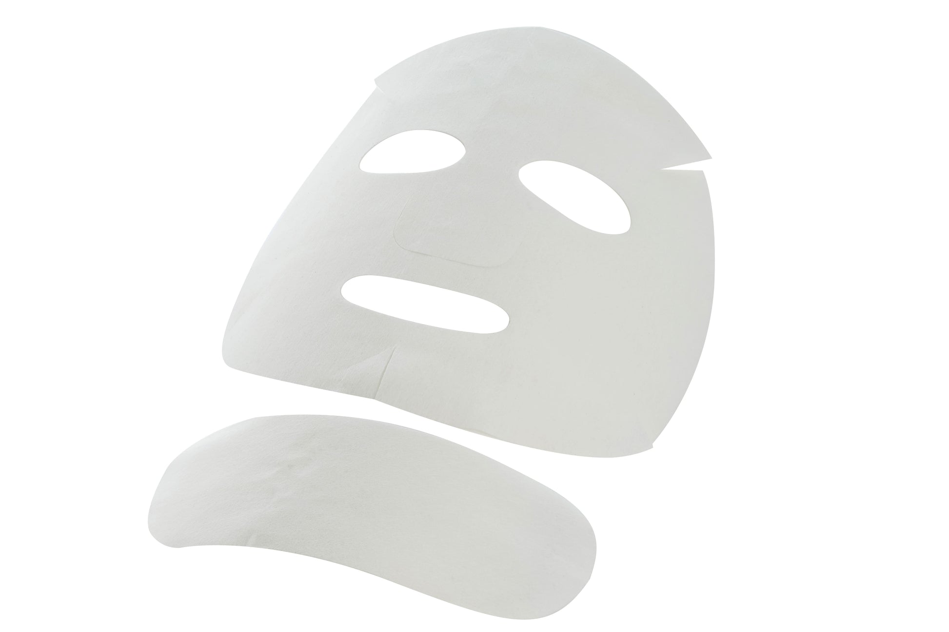 An unwrapped CRYSTAL CARBOXY MASK showcasing the cotton sheet mask ready for application. This visual represents the imported face mask experience from Stayve Korean Masks and Tok Tok Mask.