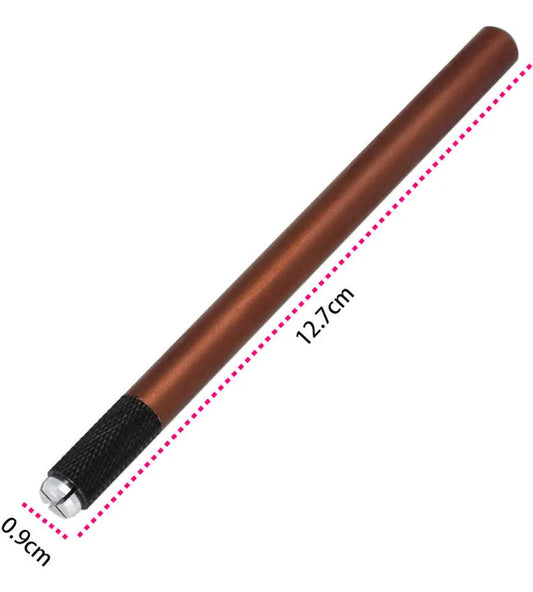 Goochie Microblading Mannual Pen For Tattoo Permanent Makeup, a manual tool for eyebrow and lip tattoo work with Microblading blades, Microblading Mannual pen, and Microblading pencil applications