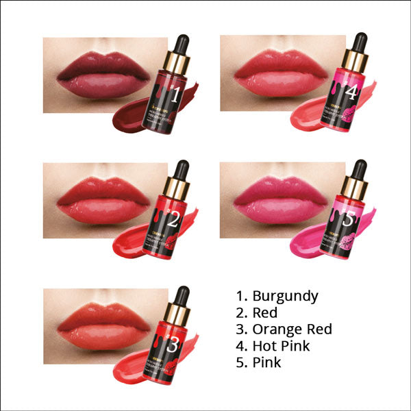 Application process of Stayve Lip Tint using micro-needling technique from Stayve Cherips Micro-needling Ampoules Set for Lips.