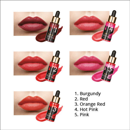 Application process of Stayve Lip Tint using micro-needling technique from Stayve Cherips Micro-needling Ampoules Set for Lips.