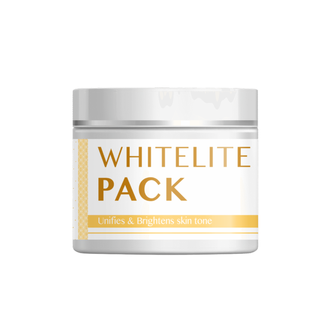 Aashi Whitelite Pack 100gm displayed in a bright ambiance, showcasing its ability to unify and brighten skin tone with the Aashi White Pack.