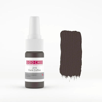 Goochie Dark Coffee 215 Permanent Makeup Pigment,15ml - SD Cosmetics Care