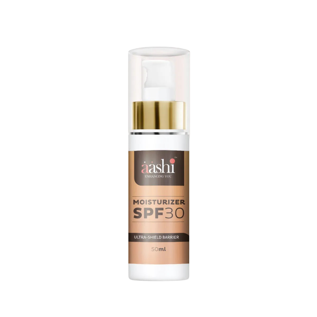 Aashi Moisturizer SPF 30 50ml, a revitalizing SPF 30 gel designed to provide hydration and sun protection, ensuring your skin remains healthy and radiant.