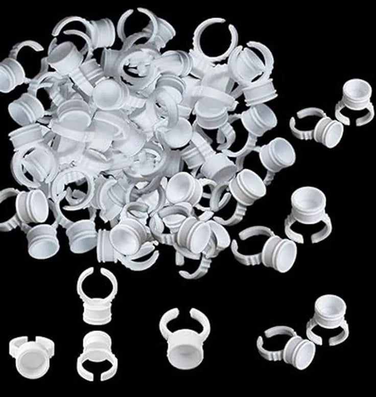 Microblading Permanent Makeup Pigment Rings with Cup Caps (50 Pcs) - SD Cosmetics Care