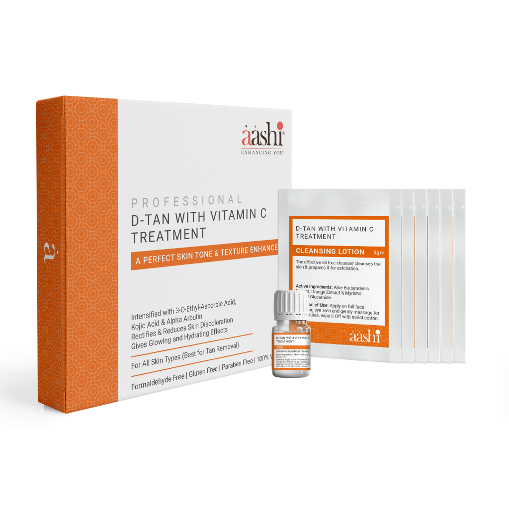 Aashi D-Tan With Vitamin C Treatment for Radiant Skin - Tan Removal & Even Complexion - SD Cosmetics Care
