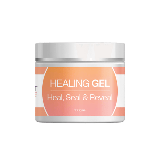 Aashi Healing Gel 100gms provides intensive skin repair and soothes irritated skin after treatments. Perfect for calming sensitive skin and reducing redness.