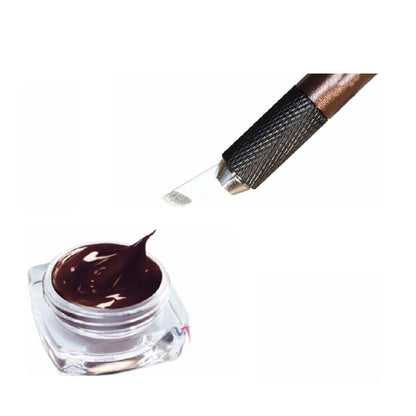 Goochie Microblading Mannual Pen For Tattoo Permanent Makeup featuring a lightweight aluminum design for precise beauty work using Microblading blades, Microblading Mannual pen, and Microblading pencil techniques